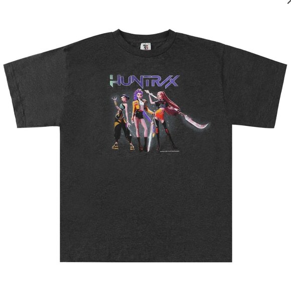 K-Pop Demon Hunters HUNTRX Squad Graphic Tee Shirt, Adult Unisex S M L XL NWT - Picture 2 of 8